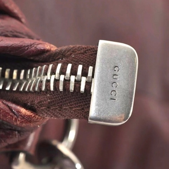 M GUCCI Supreme Wine Leather Oversized Messenger Top Zip Bag With: DUST BAG - Picture 15 of 16